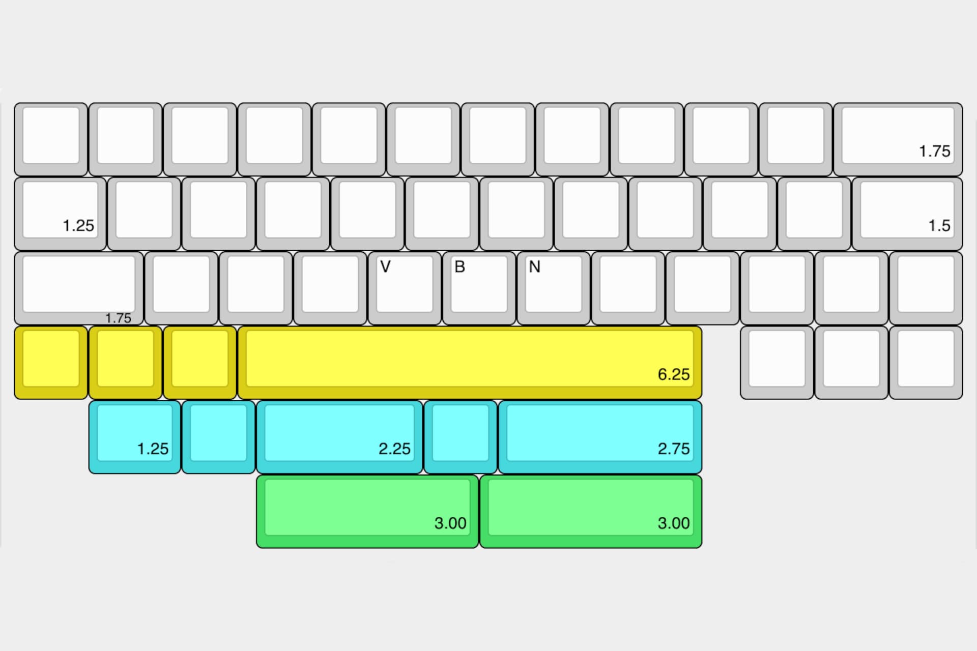 MB-44 Keyboard Layout