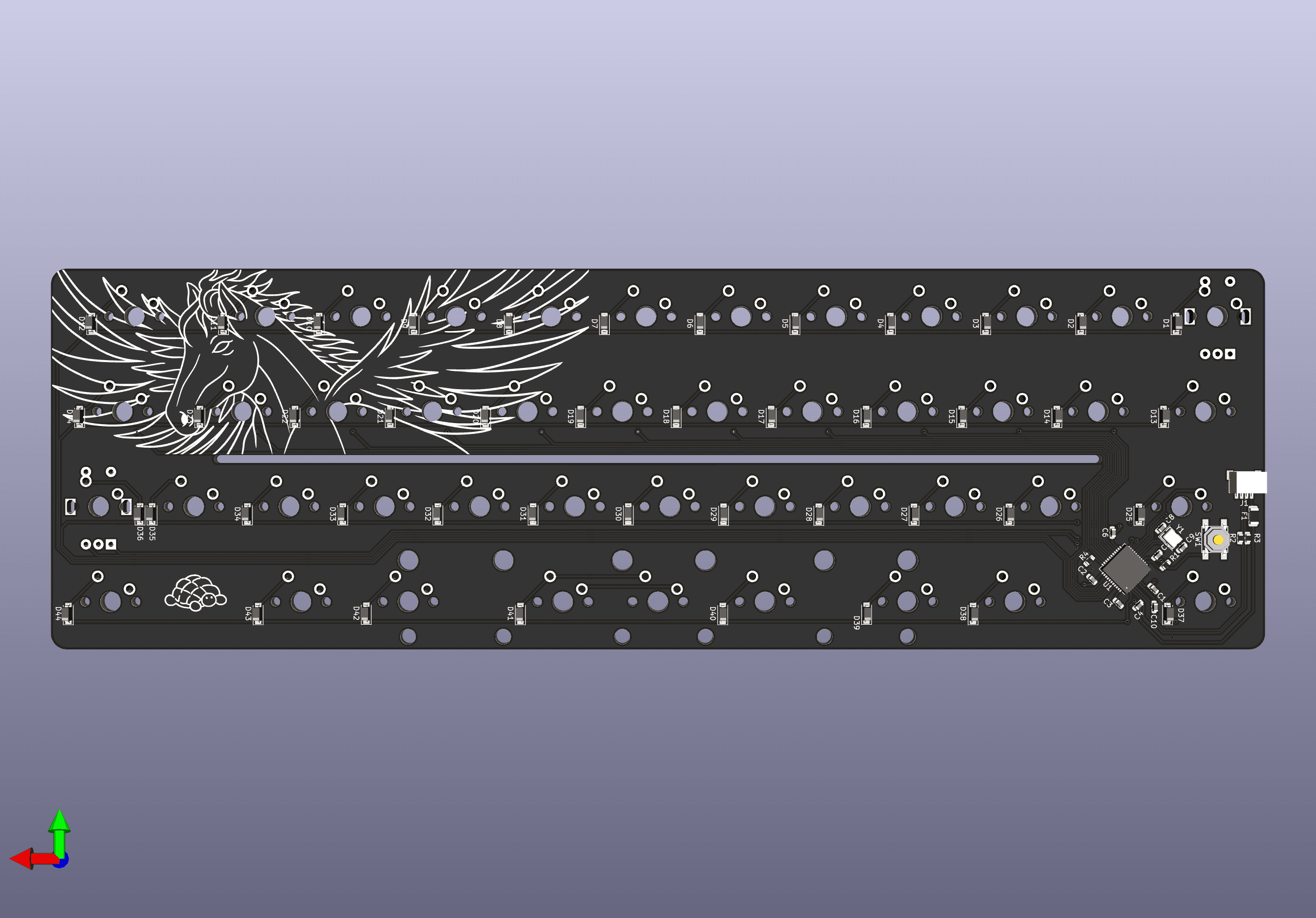 Pegasus PCB Bottom